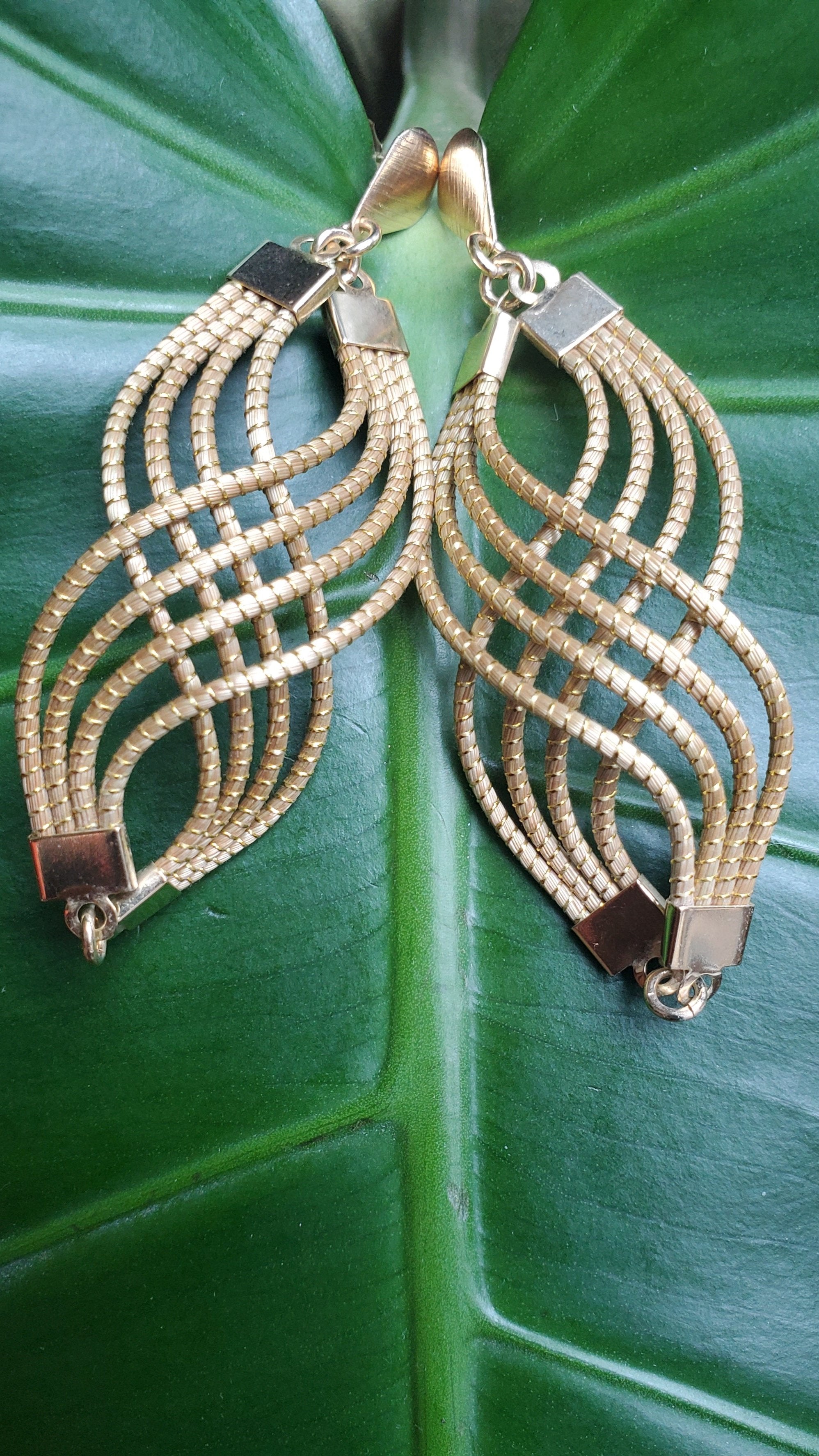 Earrings Golden Grass Infinite lg