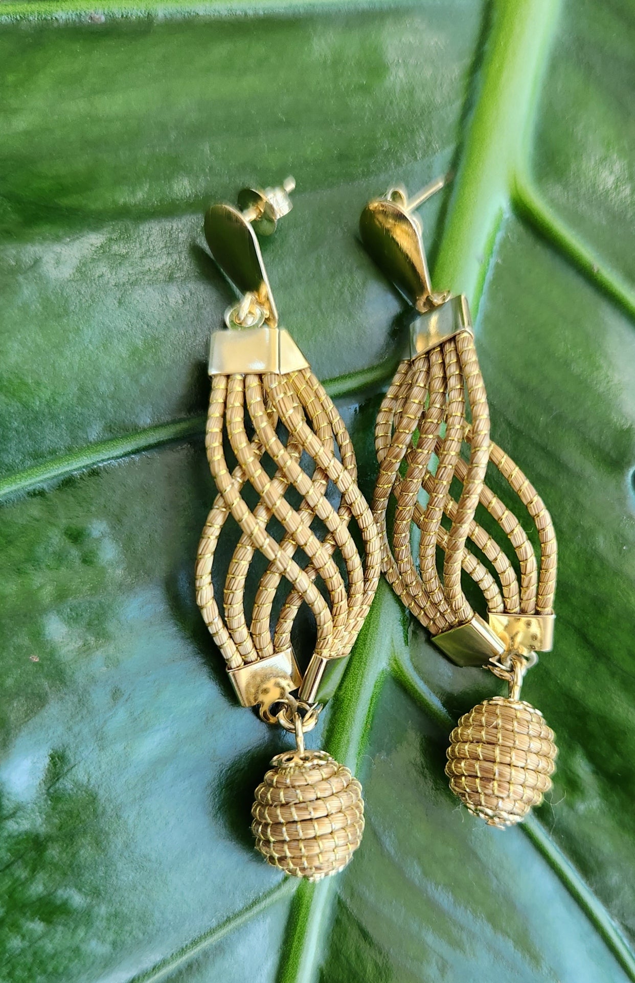 Earrings small infinity and coconut